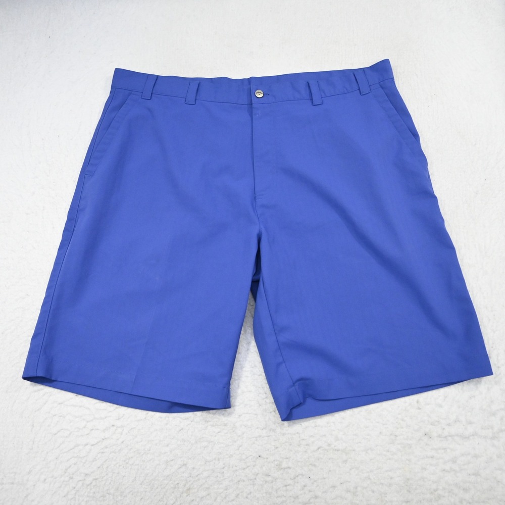 Callaway Golf Shorts Mens 40 Blue Performance Flat Front Logo Lightweight Casual